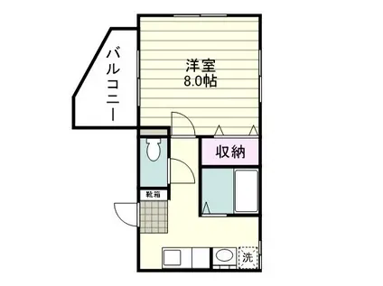 エイルヴ加治屋(1K/5階)の間取り写真