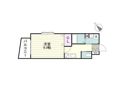 セントラルハイツ上之園(1K/5階)の間取り写真