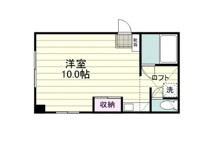 大坪ビル(ワンルーム/3階)の間取り写真