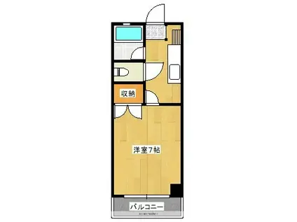 サンパティークヴェール(1K/5階)の間取り写真