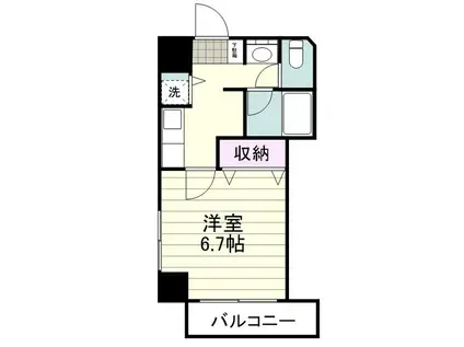 VERDURE(1K/2階)の間取り写真