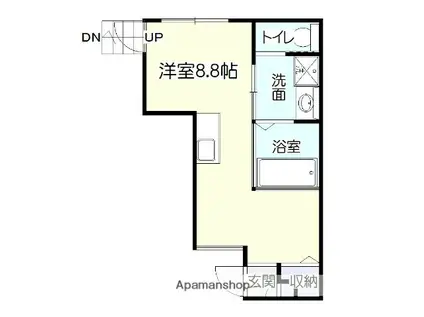 ルヴェル天保山(ワンルーム/7階)の間取り写真