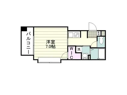 1016TOWERS UEARATA(1K/1階)の間取り写真