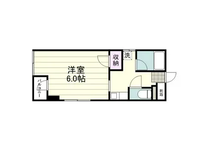 UEDAビル(ワンルーム/5階)の間取り写真