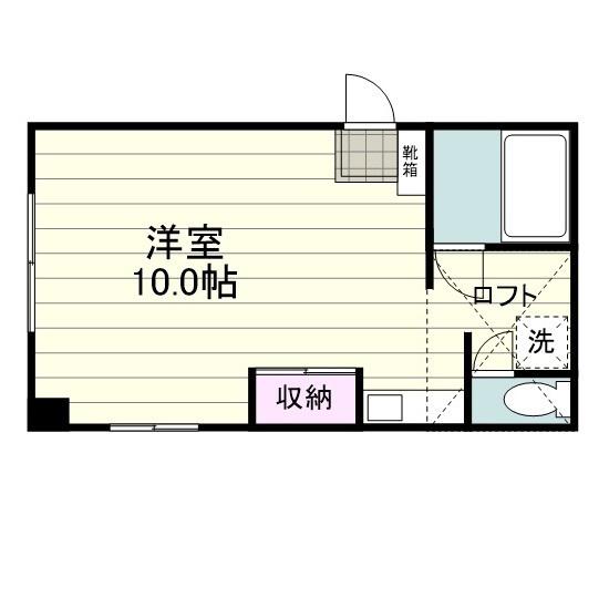 大坪ビル(ワンルーム/3階)の間取り写真
