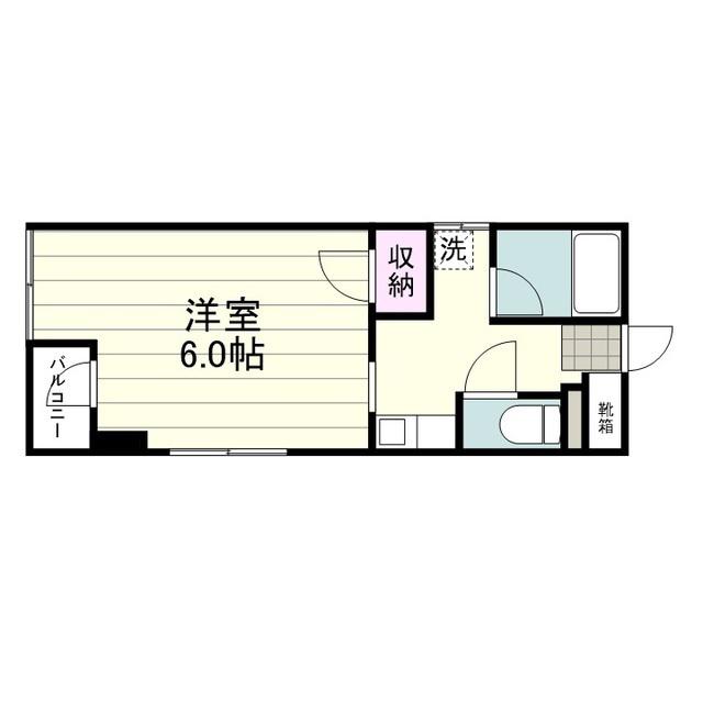 UEDAビル(ワンルーム/5階)の間取り写真
