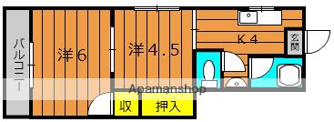 永秀建設ビル(2K/2階)の間取り写真