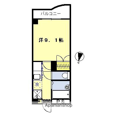 ロイヤルパレス松原(1K/7階)の間取り写真