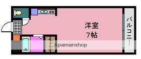 アップルコート紫原Ⅱ(1K/3階)の間取り写真