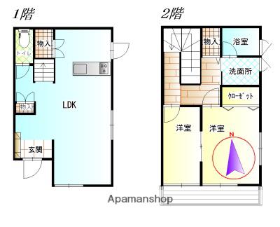 サンヒルズMAGOME(2LDK/1階)の間取り写真