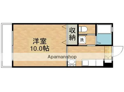 第2札元大丸マンション(1K/1階)の間取り写真