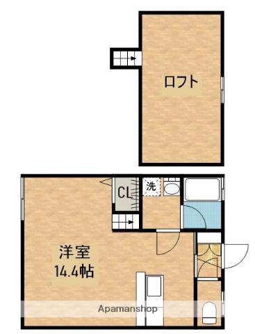 コンフォートヒルズ笠之原B(ワンルーム)の間取り写真