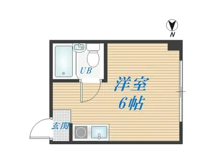 YOUハイム寿(ワンルーム/4階)の間取り写真