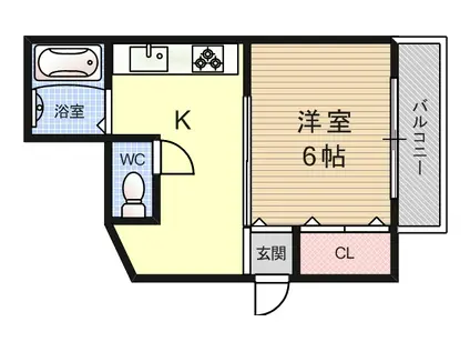 メゾン入江(1K/3階)の間取り写真