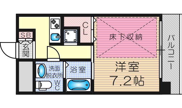 W.O.B.MIKUNI(1K/2階)の間取り写真