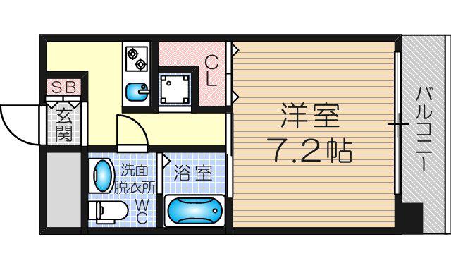 W.O.B.MIKUNI(1K/3階)の間取り写真