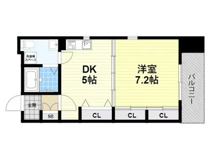 CASSIA塚本(1DK/10階)の間取り写真