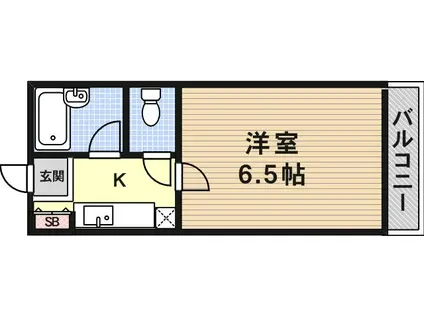 メゾンドグレ(1K/3階)の間取り写真