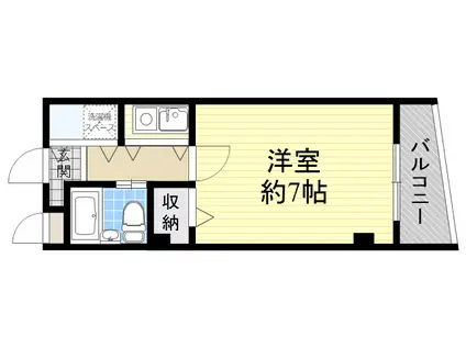 第2コーポ神崎川(1K/5階)の間取り写真