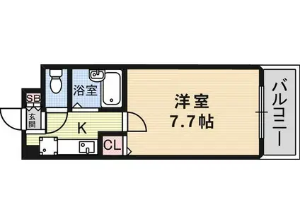 アークピア十三(1K/6階)の間取り写真