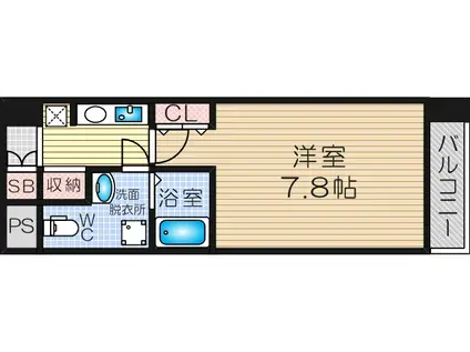 GROOVE御幣島アベニュー(1K/7階)の間取り写真