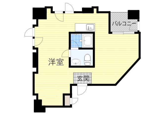 新大阪GHビル(ワンルーム/6階)の間取り写真