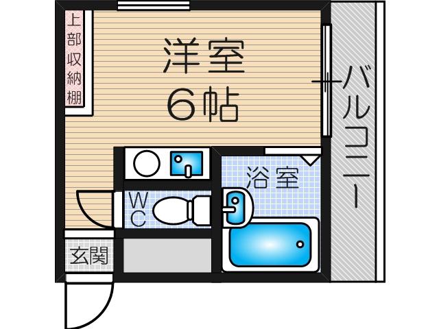 ジョイライフイレブン(ワンルーム/4階)の間取り写真