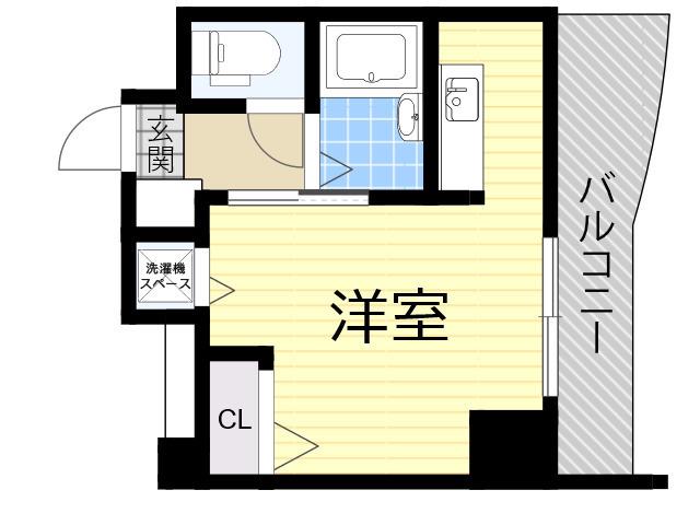 ノルデンハイム新大阪(ワンルーム/11階)の間取り写真