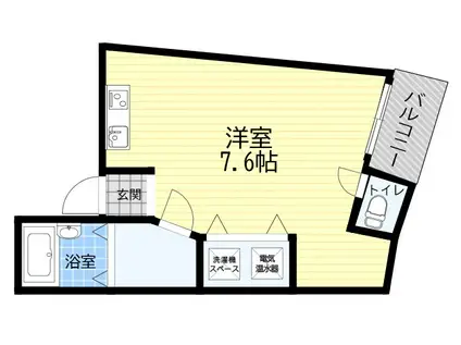 NMヴァンセット(ワンルーム/3階)の間取り写真