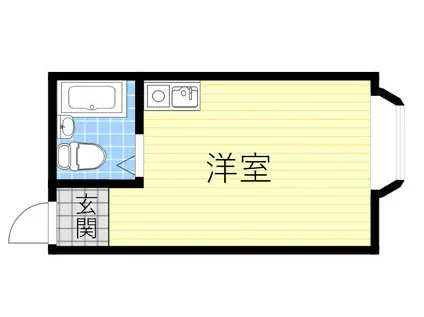 プレアール塚本7(ワンルーム/1階)の間取り写真