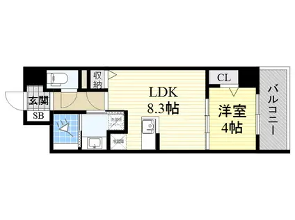 幸 COURT TSUKAMOTO(1LDK/2階)の間取り写真
