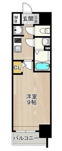 PHOENIX新大阪(1K/12階)の間取り写真