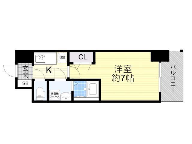 ライジングメゾン新大阪サウス(1K/10階)の間取り写真