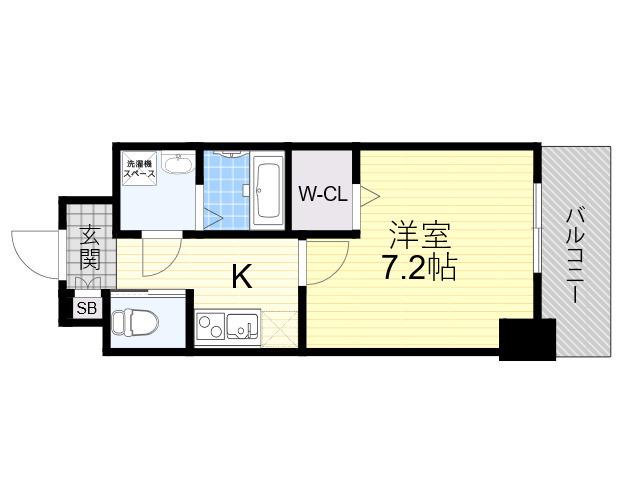 MSR新大阪南(1K/4階)の間取り写真