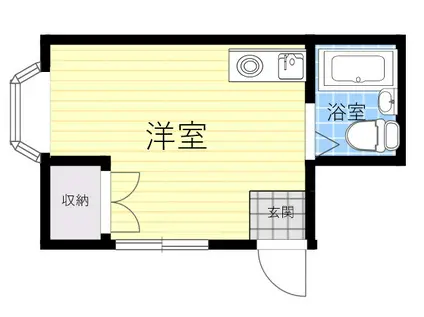 成和マンション(ワンルーム/3階)の間取り写真