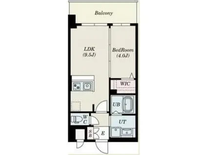 S-RESIDENCE東三国AMANTE(1LDK/6階)の間取り写真