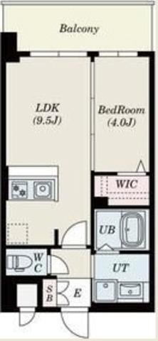 S-RESIDENCE東三国AMANTE(1LDK/7階)の間取り写真