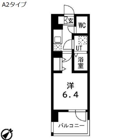 アーバンパーク御幣島(1K/11階)の間取り写真