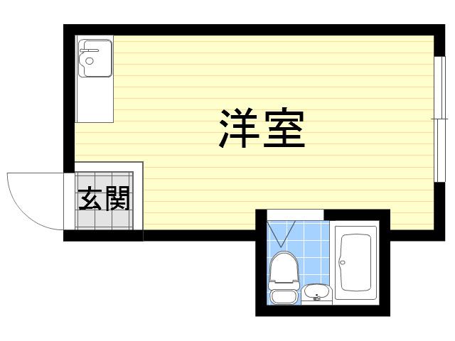 プレアール北田辺Ⅱ(ワンルーム/5階)の間取り写真