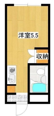 パシフィック新今宮(ワンルーム/4階)の間取り写真