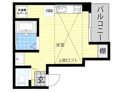 ジェミニ阪南(ワンルーム/3階)の間取り写真