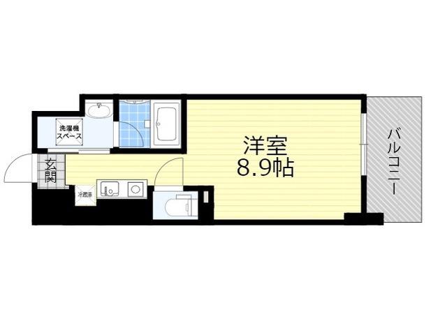 N RESIDENCE 新今宮(1K/12階)の間取り写真