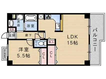 フォレステージュ武庫之荘(1LDK/6階)の間取り写真