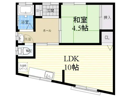 マルシェ・ド・マルミ(2DK/2階)の間取り写真