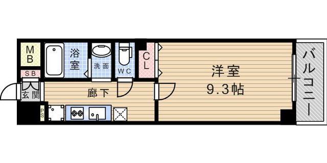 BLOOM LIFE TSUKAGUCHI(1K/3階)の間取り写真