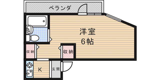 ダイド-メゾン武庫之荘Ⅵ(ワンルーム/5階)の間取り写真