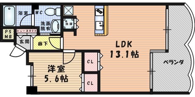 コナビレッジ5(1LDK/2階)の間取り写真