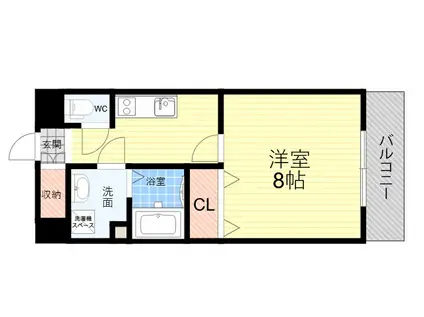 ピア武庫之荘(1K/5階)の間取り写真