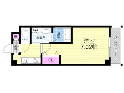 ヴェルステック武庫之荘(1K/4階)の間取り写真