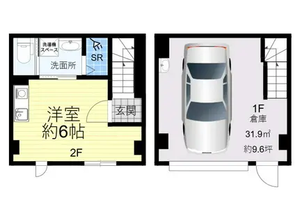 ラフマート今津(ワンルーム/1階)の間取り写真